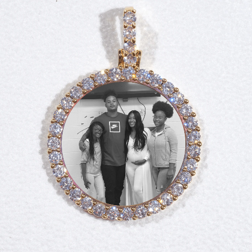 3D CIRCLE CUSTOM PICTURE PENDANT SMALL SIZE