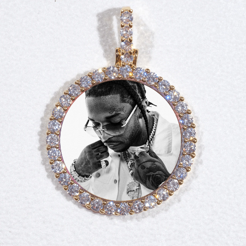 3D CIRCLE CUSTOM PICTURE PENDANT SMALL SIZE