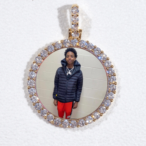 3D CIRCLE CUSTOM PICTURE PENDANT SMALL SIZE