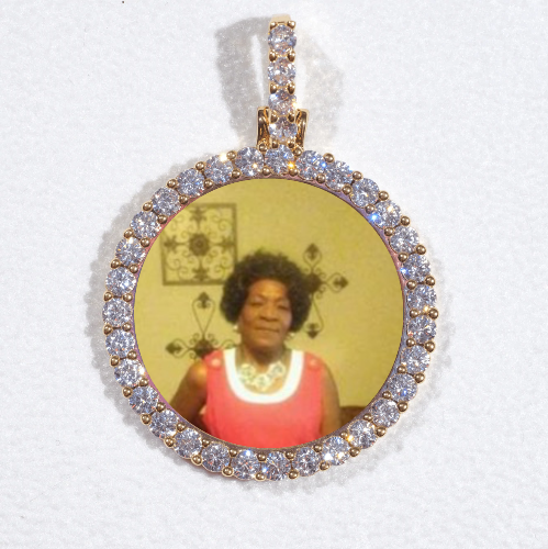3D CIRCLE CUSTOM PICTURE PENDANT SMALL SIZE