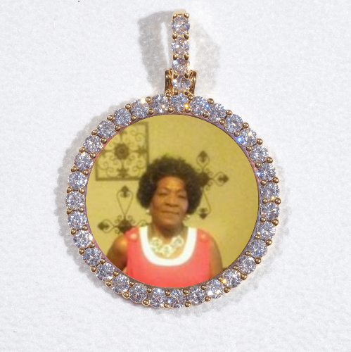 3D CIRCLE CUSTOM PICTURE PENDANT SMALL SIZE