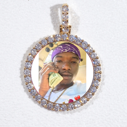 3D CIRCLE CUSTOM PICTURE PENDANT SMALL SIZE