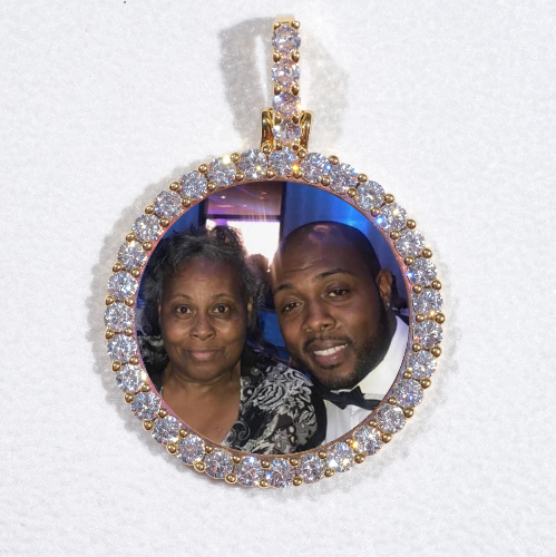 3D CIRCLE CUSTOM PICTURE PENDANT SMALL SIZE