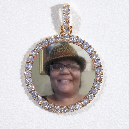 3D CIRCLE CUSTOM PICTURE PENDANT SMALL SIZE