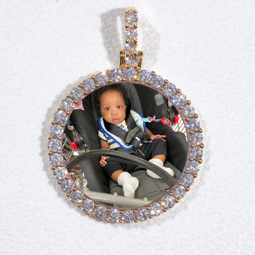 3D CIRCLE CUSTOM PICTURE PENDANT SMALL SIZE