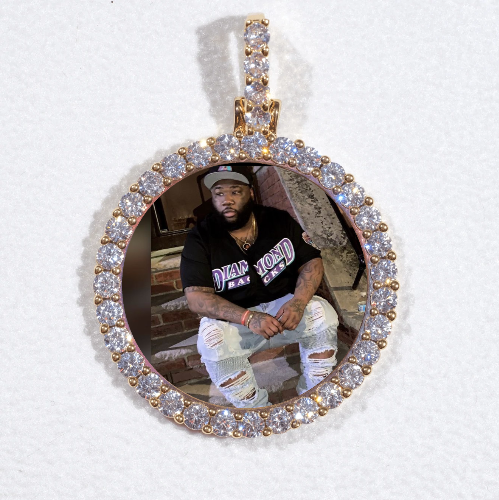 3D CIRCLE CUSTOM PICTURE PENDANT SMALL SIZE