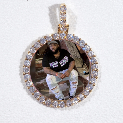 3D CIRCLE CUSTOM PICTURE PENDANT SMALL SIZE