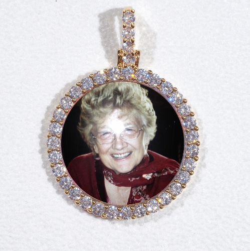 3D CIRCLE CUSTOM PICTURE PENDANT SMALL SIZE