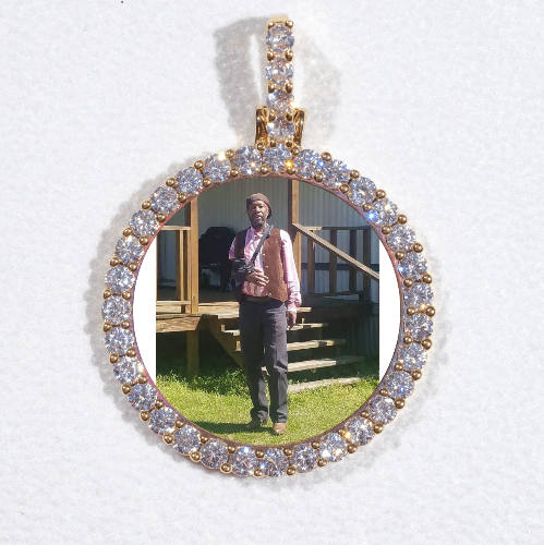 3D CIRCLE CUSTOM PICTURE PENDANT SMALL SIZE