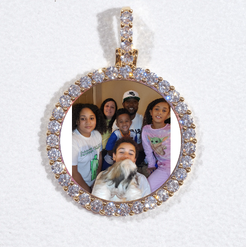 3D CIRCLE CUSTOM PICTURE PENDANT SMALL SIZE
