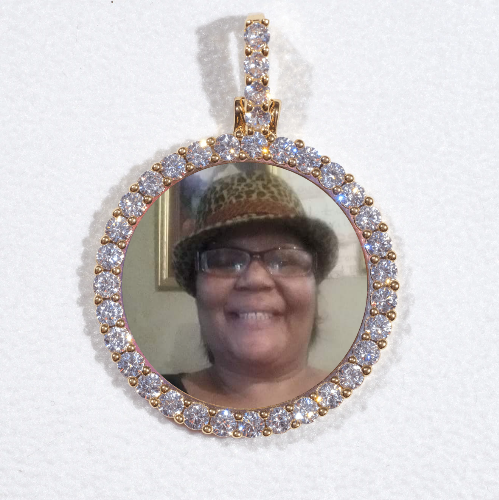 3D CIRCLE CUSTOM PICTURE PENDANT SMALL SIZE