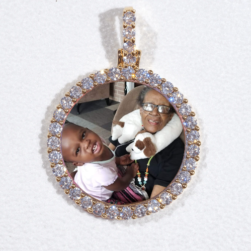 3D CIRCLE CUSTOM PICTURE PENDANT SMALL SIZE