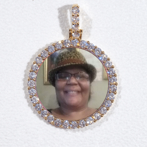 3D CIRCLE CUSTOM PICTURE PENDANT SMALL SIZE
