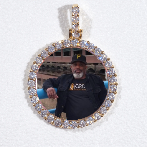 3D CIRCLE CUSTOM PICTURE PENDANT SMALL SIZE