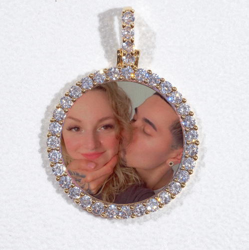 3D CIRCLE CUSTOM PICTURE PENDANT SMALL SIZE