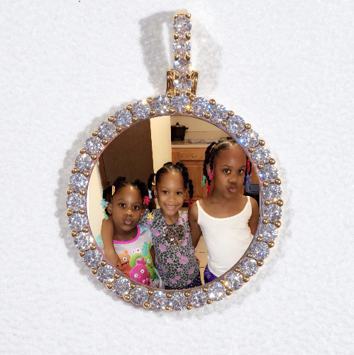 3D CIRCLE CUSTOM PICTURE PENDANT SMALL SIZE