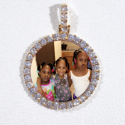 3D CIRCLE CUSTOM PICTURE PENDANT SMALL SIZE