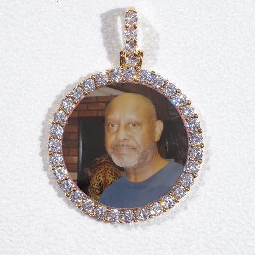 3D CIRCLE CUSTOM PICTURE PENDANT SMALL SIZE