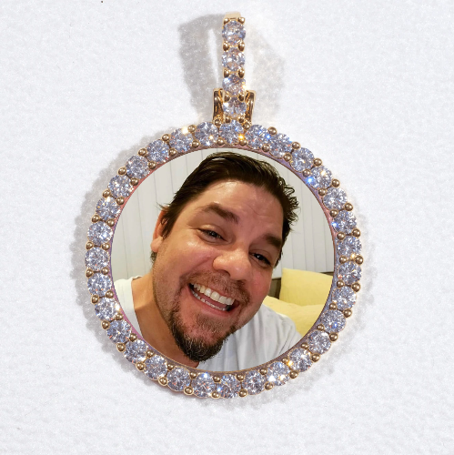3D CIRCLE CUSTOM PICTURE PENDANT SMALL SIZE