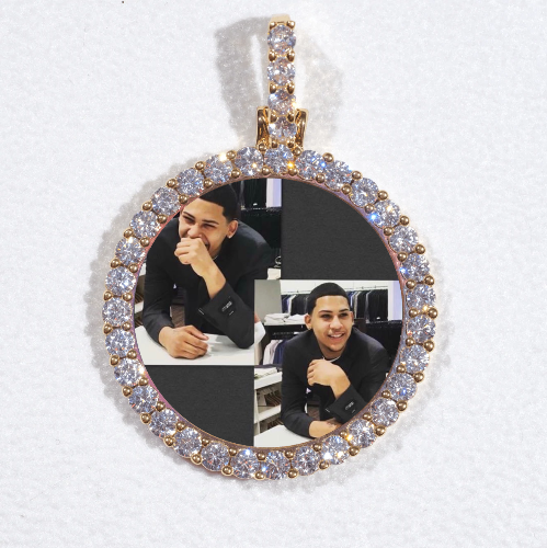3D CIRCLE CUSTOM PICTURE PENDANT SMALL SIZE