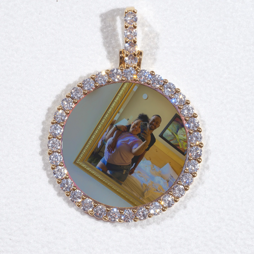 3D CIRCLE CUSTOM PICTURE PENDANT SMALL SIZE