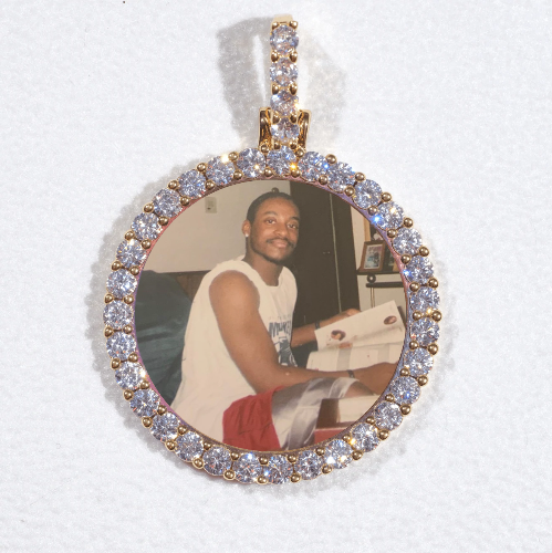 3D CIRCLE CUSTOM PICTURE PENDANT SMALL SIZE