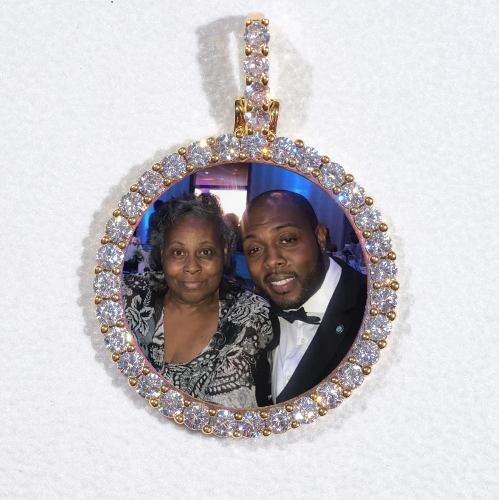 3D CIRCLE CUSTOM PICTURE PENDANT SMALL SIZE