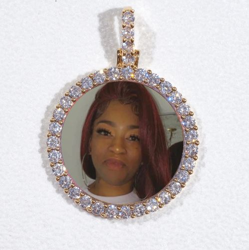 3D CIRCLE CUSTOM PICTURE PENDANT SMALL SIZE