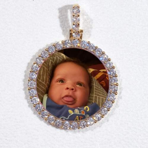 3D CIRCLE CUSTOM PICTURE PENDANT SMALL SIZE