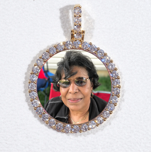 3D CIRCLE CUSTOM PICTURE PENDANT SMALL SIZE