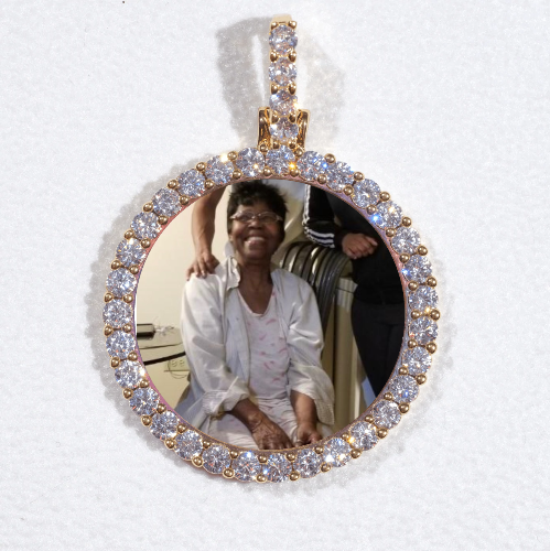 3D CIRCLE CUSTOM PICTURE PENDANT SMALL SIZE