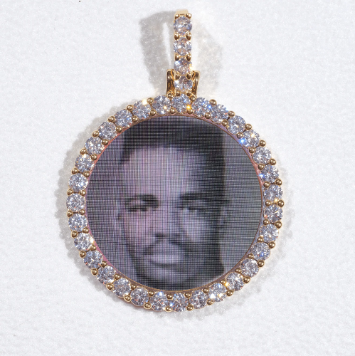 3D CIRCLE CUSTOM PICTURE PENDANT SMALL SIZE