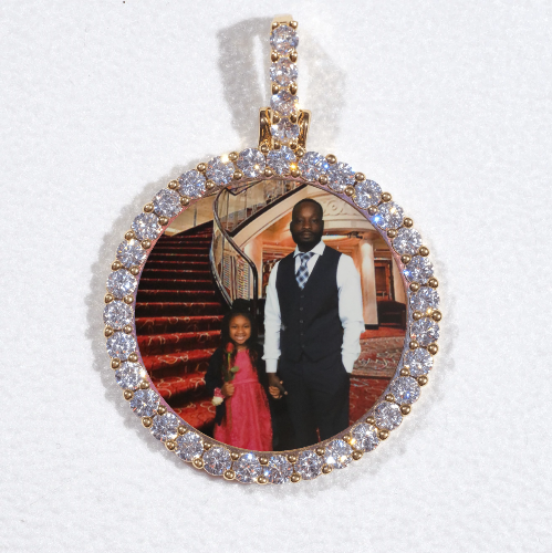 3D CIRCLE CUSTOM PICTURE PENDANT SMALL SIZE