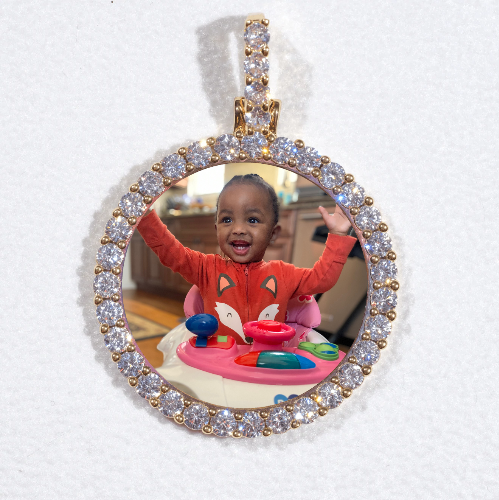 3D CIRCLE CUSTOM PICTURE PENDANT SMALL SIZE