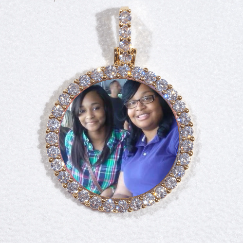 3D CIRCLE CUSTOM PICTURE PENDANT SMALL SIZE