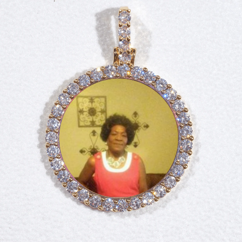 3D CIRCLE CUSTOM PICTURE PENDANT SMALL SIZE