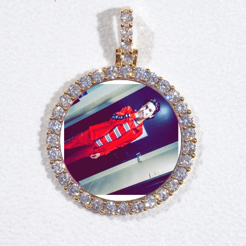 3D CIRCLE CUSTOM PICTURE PENDANT SMALL SIZE