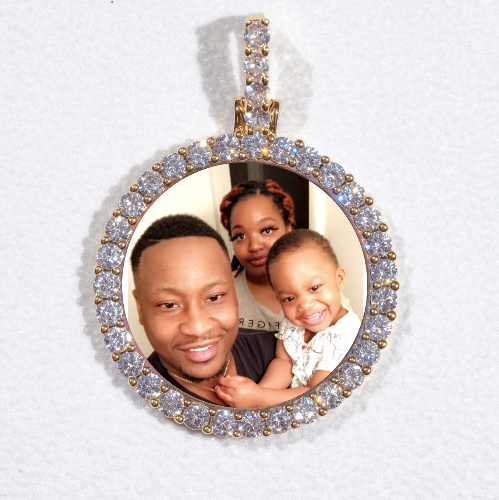 3D CIRCLE CUSTOM PICTURE PENDANT SMALL SIZE