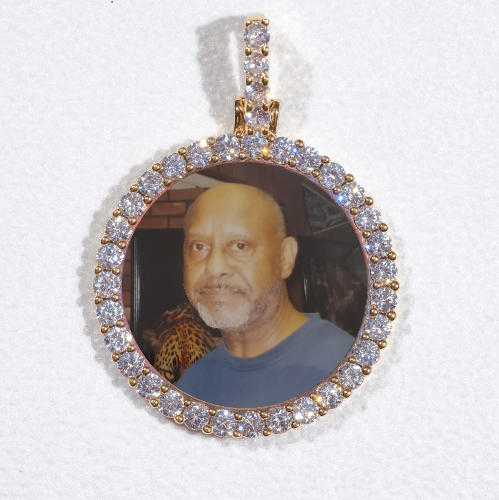 3D CIRCLE CUSTOM PICTURE PENDANT SMALL SIZE