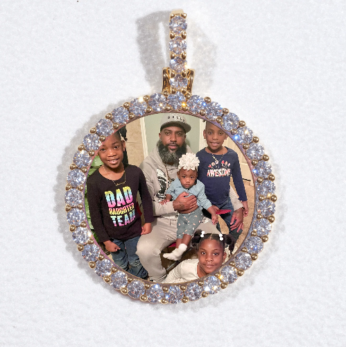 3D CIRCLE CUSTOM PICTURE PENDANT SMALL SIZE