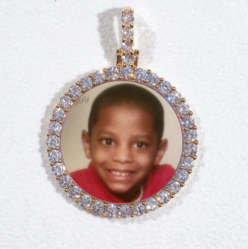 3D CIRCLE CUSTOM PICTURE PENDANT SMALL SIZE