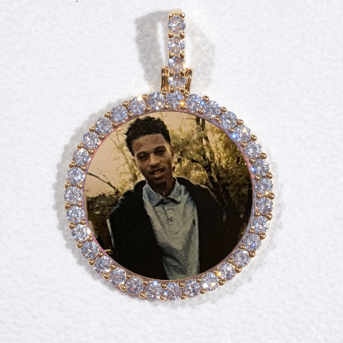 3D CIRCLE CUSTOM PICTURE PENDANT SMALL SIZE