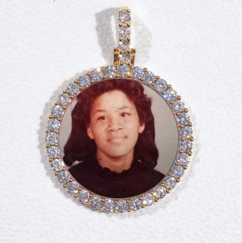 3D CIRCLE CUSTOM PICTURE PENDANT SMALL SIZE