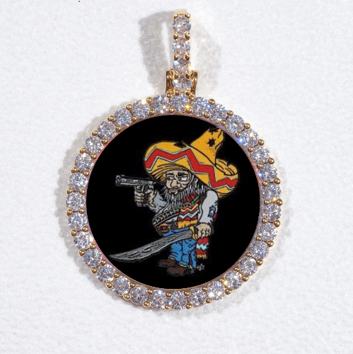 3D CIRCLE CUSTOM PICTURE PENDANT SMALL SIZE