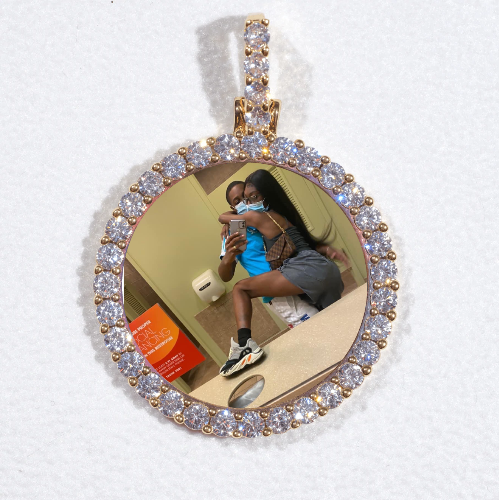 3D CIRCLE CUSTOM PICTURE PENDANT SMALL SIZE