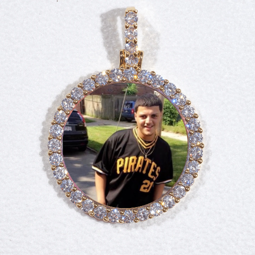 3D CIRCLE CUSTOM PICTURE PENDANT SMALL SIZE