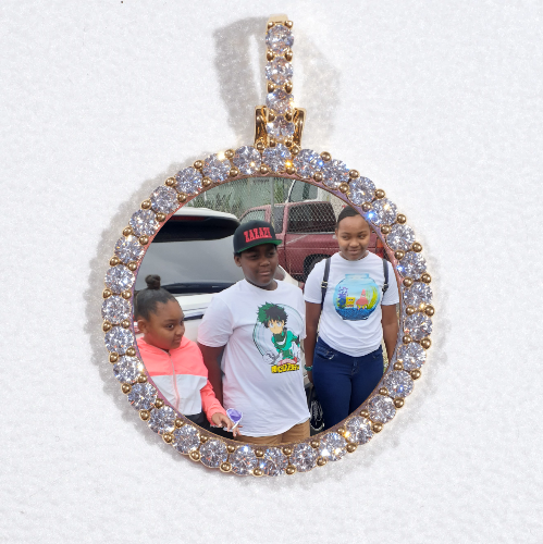 3D CIRCLE CUSTOM PICTURE PENDANT SMALL SIZE