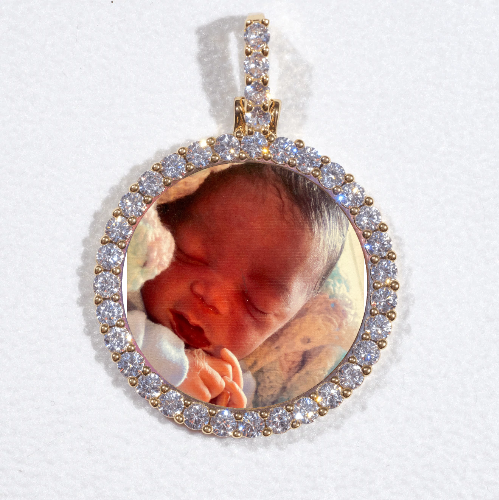 3D CIRCLE CUSTOM PICTURE PENDANT SMALL SIZE