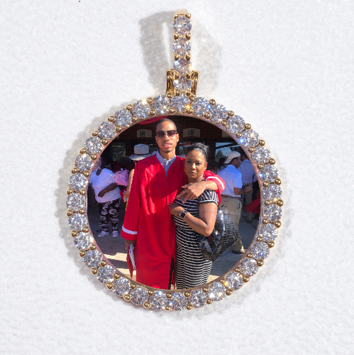 3D CIRCLE CUSTOM PICTURE PENDANT SMALL SIZE
