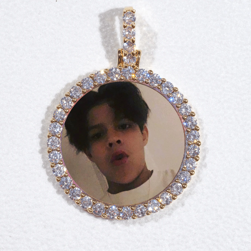 3D CIRCLE CUSTOM PICTURE PENDANT SMALL SIZE